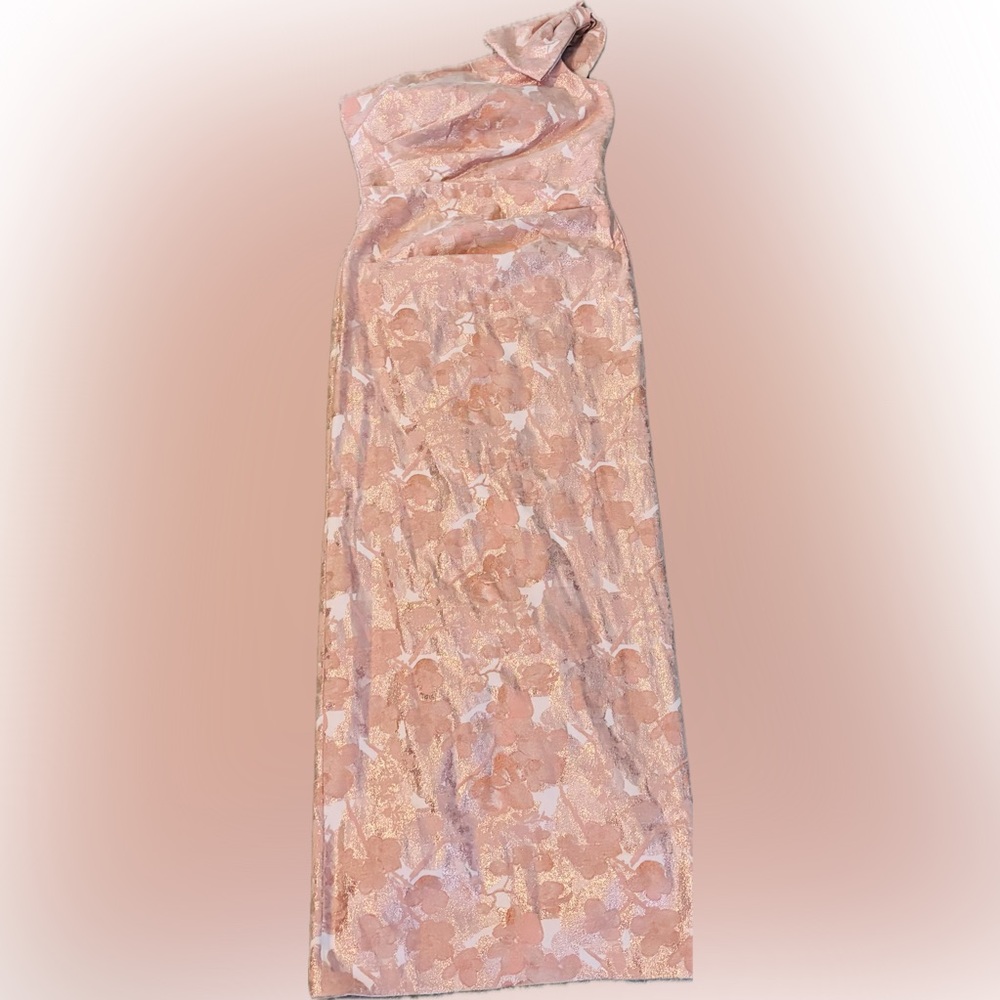 Teri Jon Shimmering Pink Formal Dress